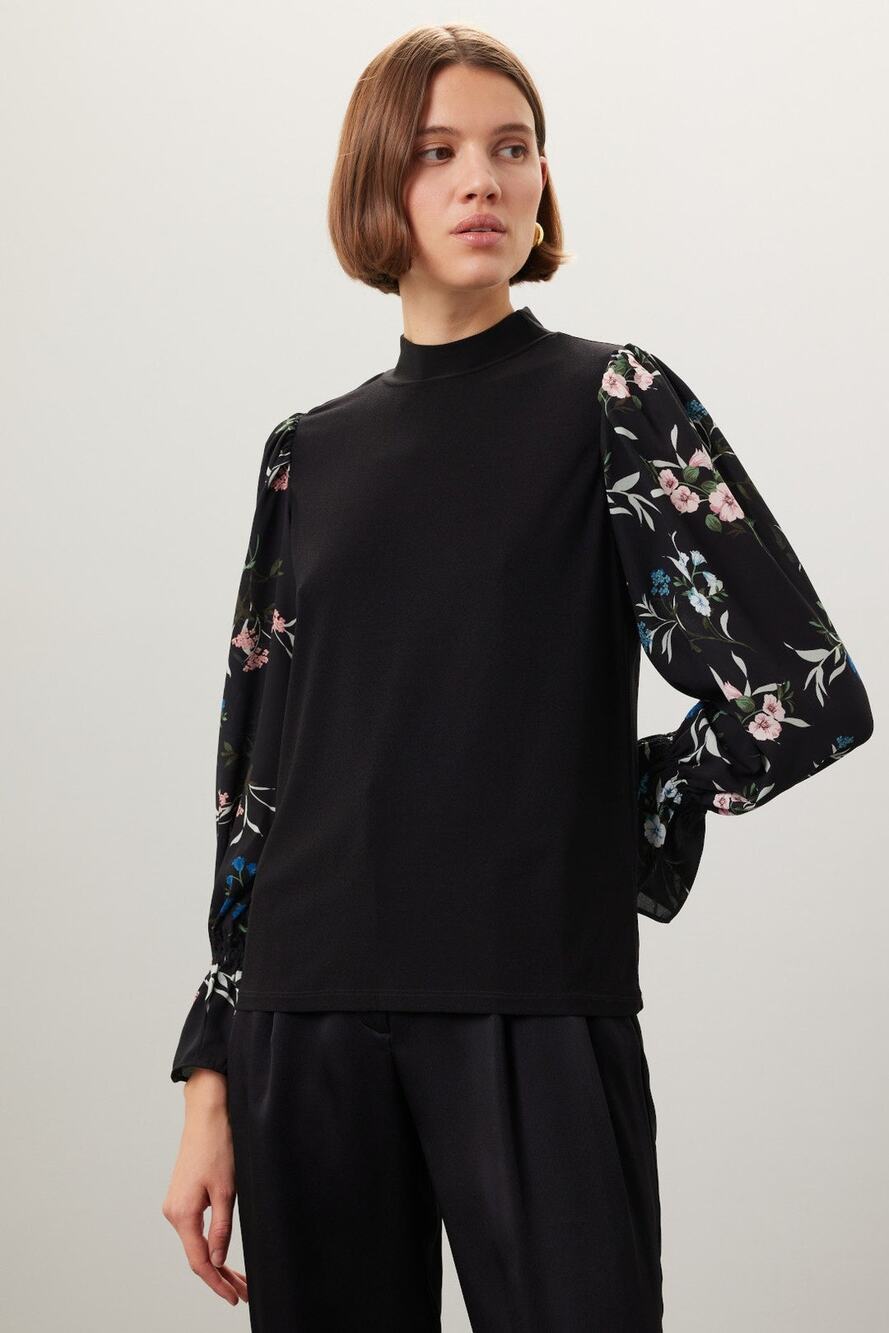 CeCe Floral Sleeve Top - Size Small